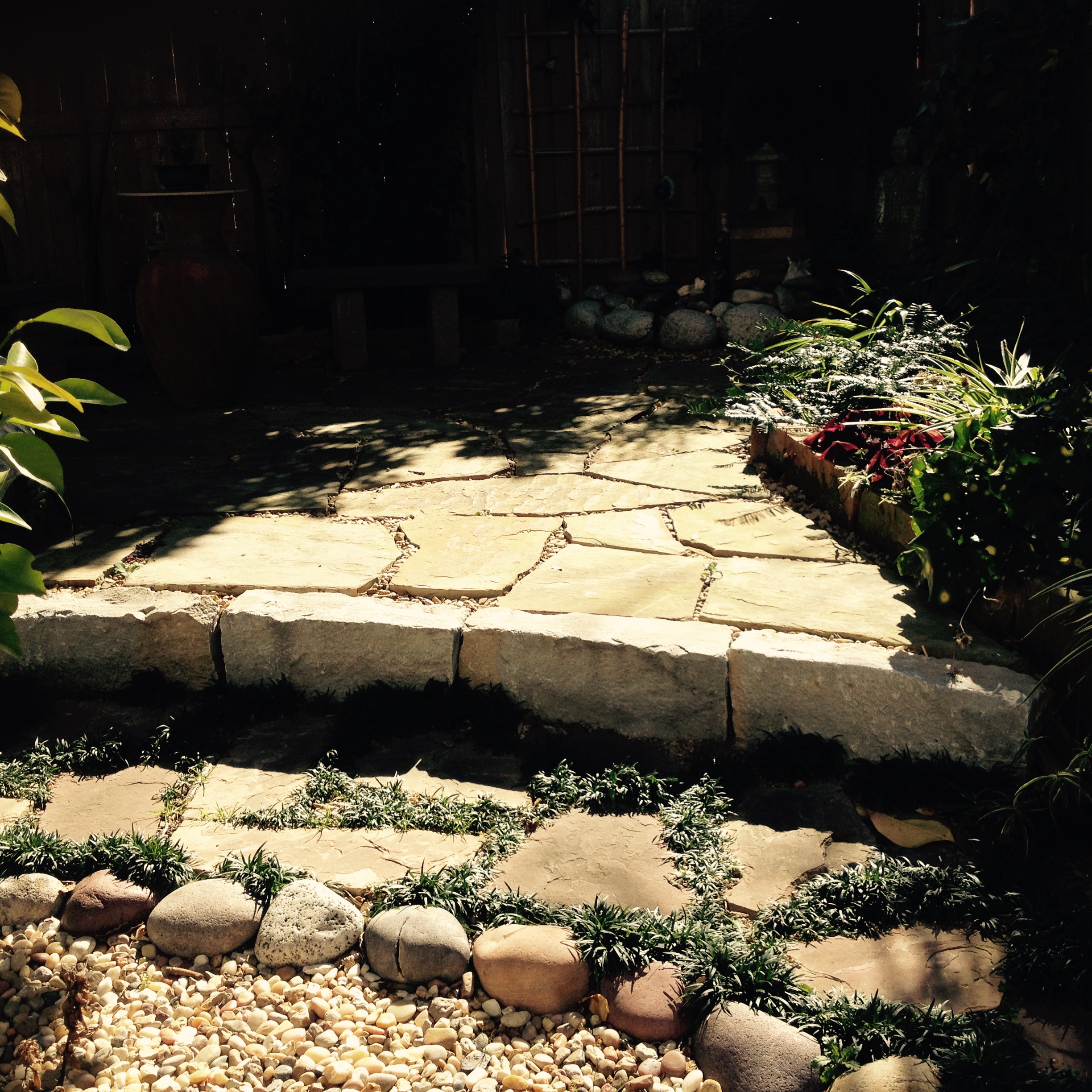 Flagstone-path