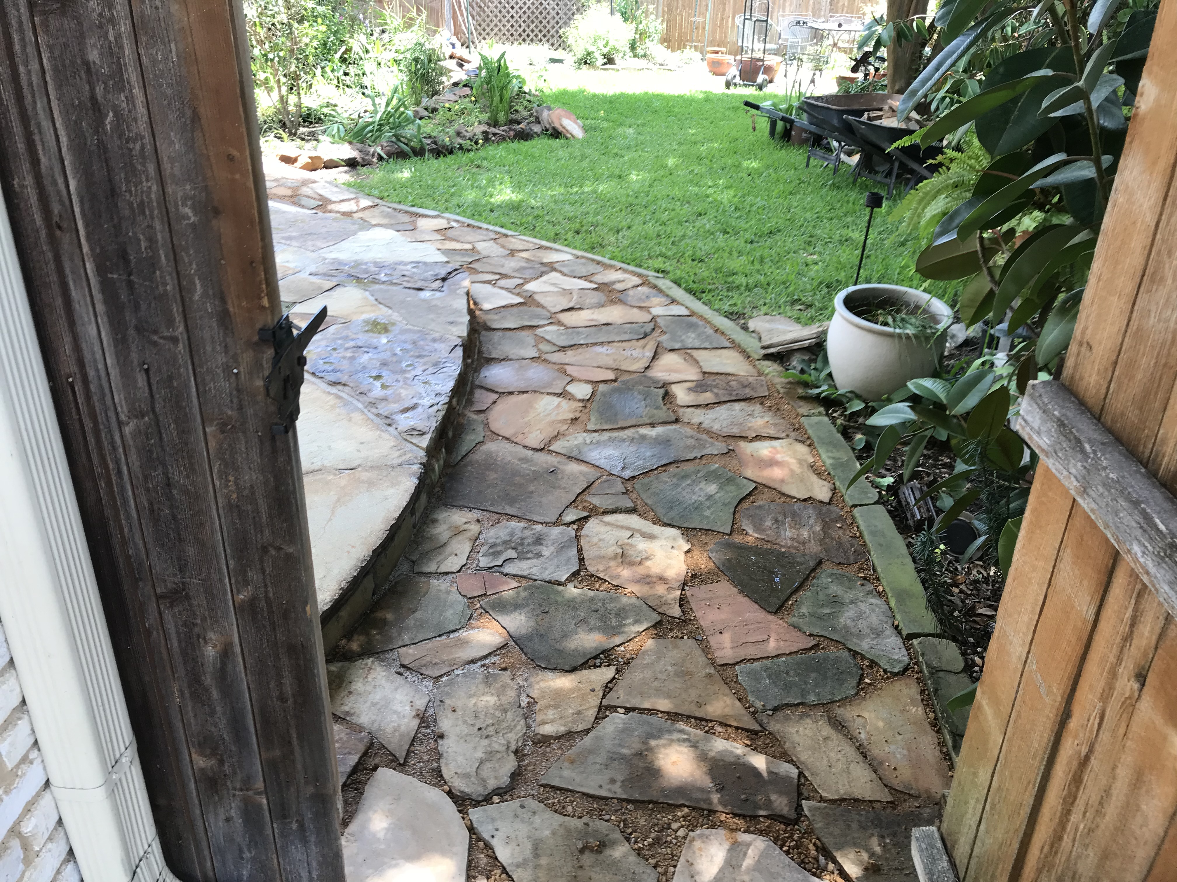 Flagstone-path